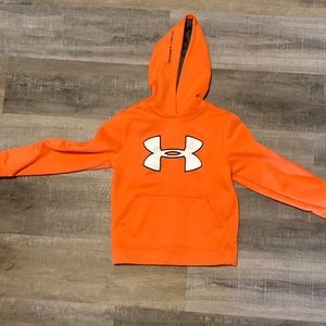 UNDER ARMOUR boys orange hoodie